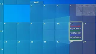 Desktop Calendar screenshot