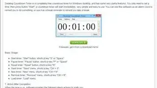 Desktop Countdown Timer screenshot
