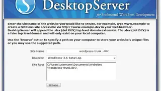 DesktopServer screenshot