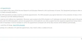 DFN scheduler screenshot