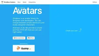 DiceBear Avatars screenshot