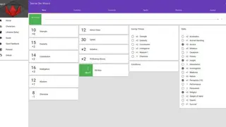 DiceCloud screenshot