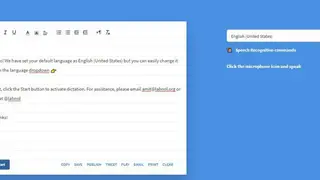 Dictation screenshot