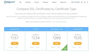 DigiCert Secure Site screenshot