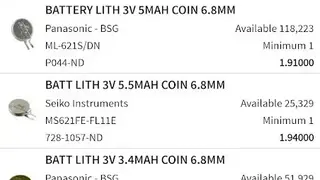 Digikey World’s Largest Selection screenshot