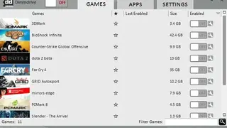 DimmDrive screenshot
