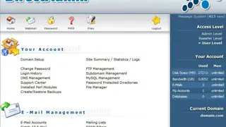 DirectAdmin screenshot
