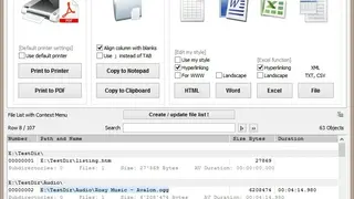 Directory List & Print screenshot