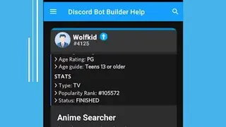 Discord Bot Builder Help screenshot