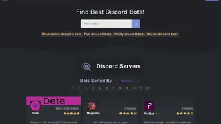 Discord Bots Catalog screenshot