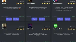 Discord Bots Catalog screenshot