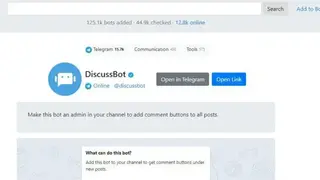DiscussBot screenshot
