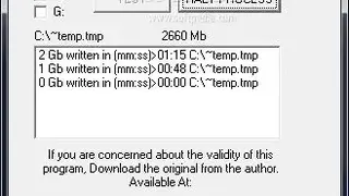 Disk Test screenshot