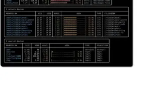 Disk Usage Free Utility (DUF) screenshot