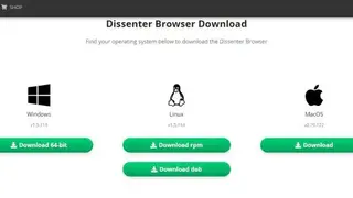 Dissenter Browser screenshot