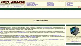 DistroWatch screenshot