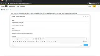 django CMS screenshot
