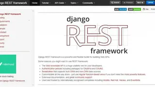 Django REST screenshot