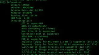 Dmidecode screenshot