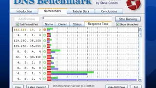 DNS Benchmark screenshot
