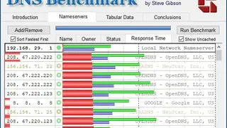 DNS Benchmark screenshot