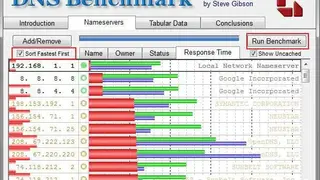 DNS Benchmark screenshot