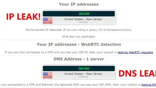 DNS Leak Test – PureVPN screenshot