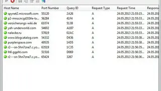 DNSQuerySniffer screenshot