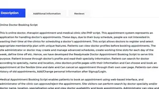 Doctor Appointment Booking Script screenshot