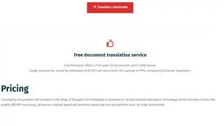 DocTranslator screenshot