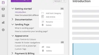 Document360 screenshot