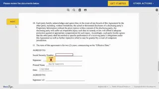 DocuSign screenshot