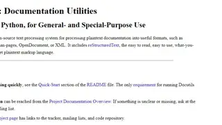 Docutils screenshot