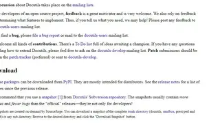Docutils screenshot