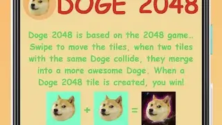 Doge 2048 screenshot