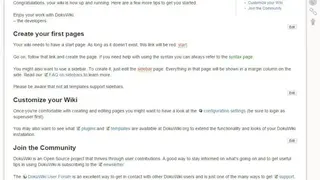 DokuWiki screenshot