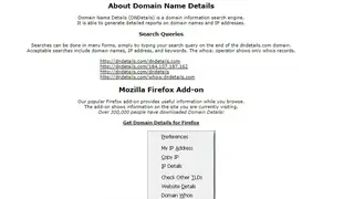 Domain Details screenshot