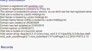 DomainHostingView screenshot