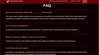 DomainLockJS screenshot