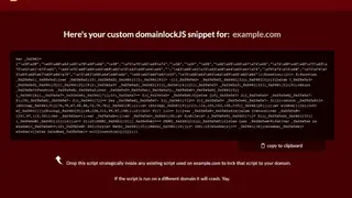 DomainLockJS screenshot