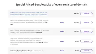 Domains Index screenshot