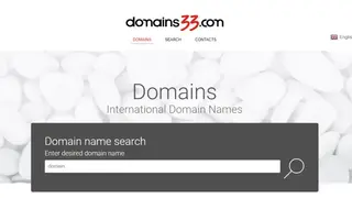 Domains33 screenshot