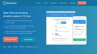 DonorBox screenshot