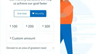 DonorBox screenshot