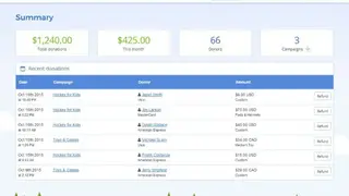 Donorhut screenshot