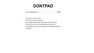 Dontpad screenshot