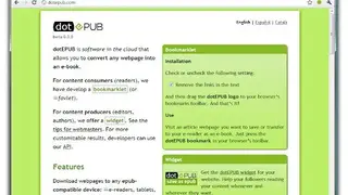 dotEPUB screenshot