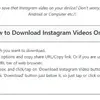 Download Instagram videos