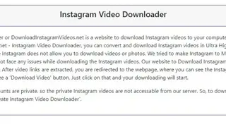 Download Instagram videos screenshot