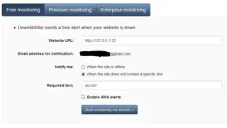 DownNotifier screenshot